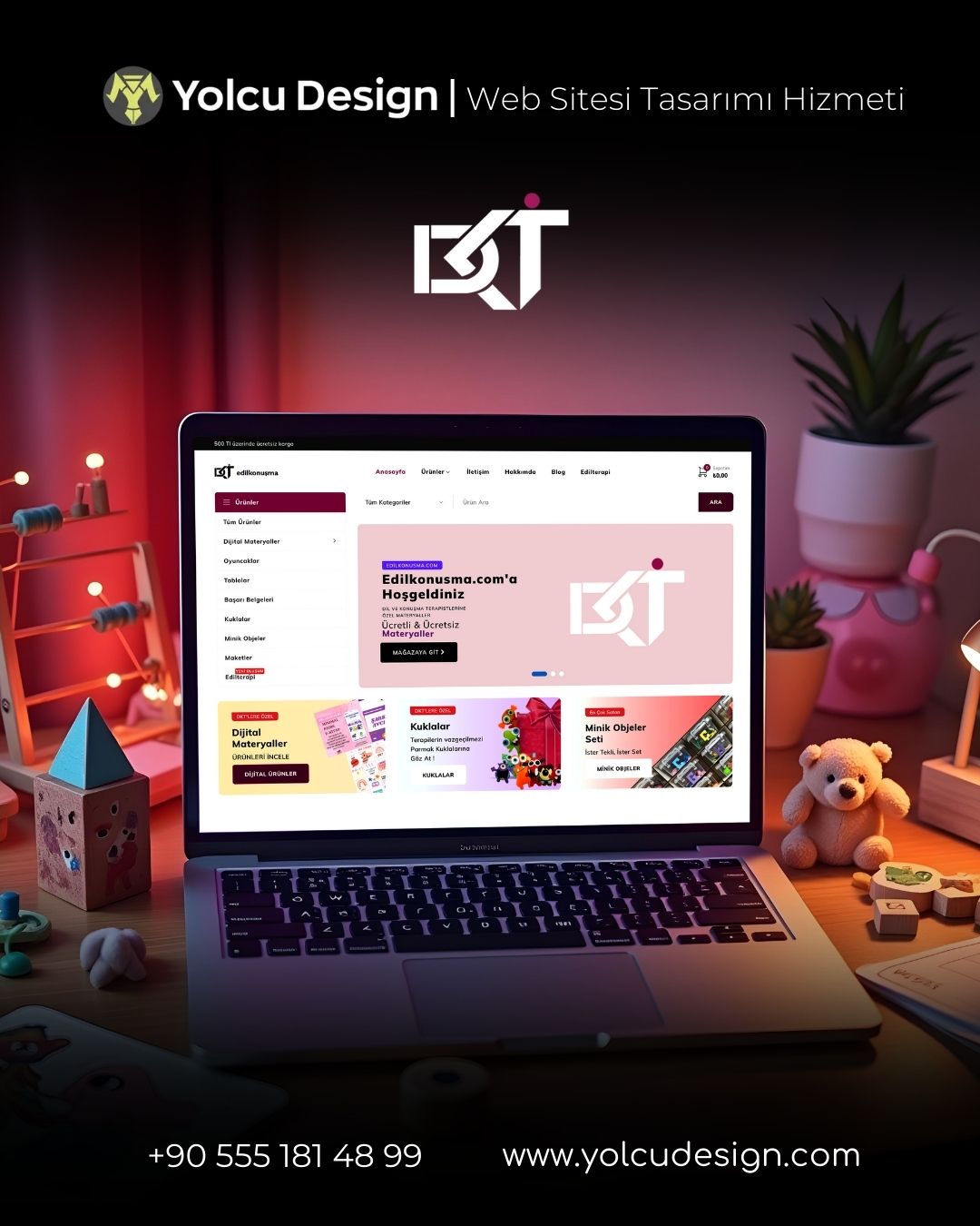 edilkonumsacom web tasarım çalışması
