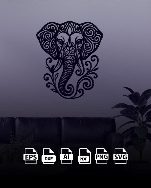 Elephant Wall Art - Görsel 3